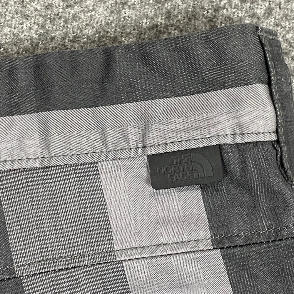 New The North Face Narrows Plaid Shorts Mens 34 Grey Cotton Plaid Gorpcore $59
